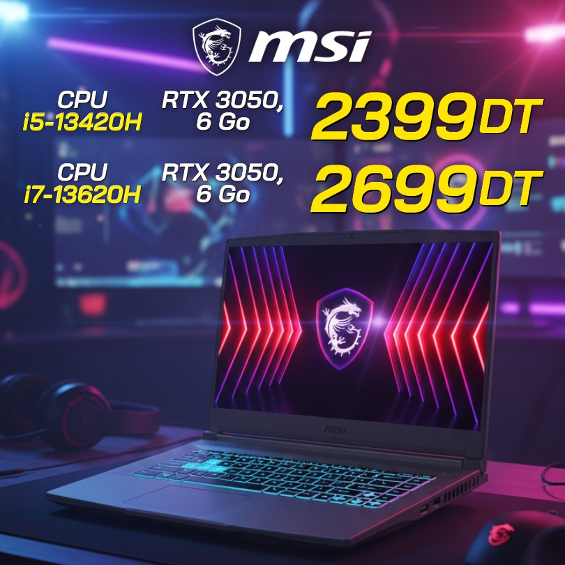 MSI thin 15 - RTX 3050